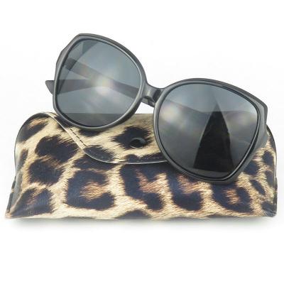 H10290 Women's Hand Polished black Hybrid Full Rim Geometric Modern Sunglasses Eyewear