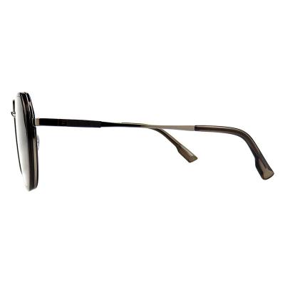 H10319(5) Women's UV400 Protection burgundy/wine red Hybrid Full Rim Geometric Modern Sunglasses Eyewear