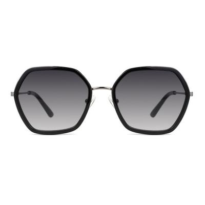 H10319(3) Women's Premium Quality burgundy/wine red Hybrid Full Rim Geometric Modern Sunglasses Eyewear