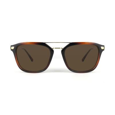 H10312 Unisex Premium Quality tortoise Hybrid Full Rim Square Vintage Sunglasses Eyewear