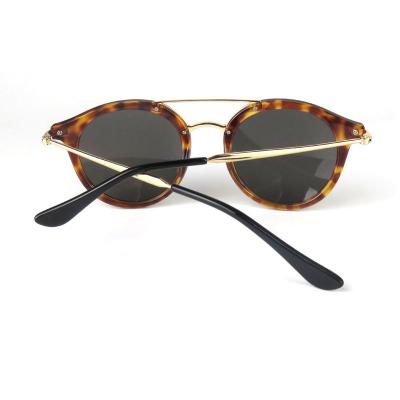 H10311 Unisex Lightweight tortoise Hybrid Full Rim Round Vintage Sunglasses Eyewear