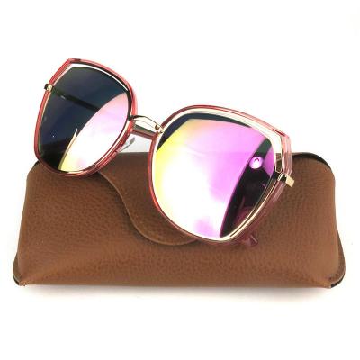 H10295 Women's Durable pink Hybrid Full Rim Cat Eye Modern Sunglasses Eyewear