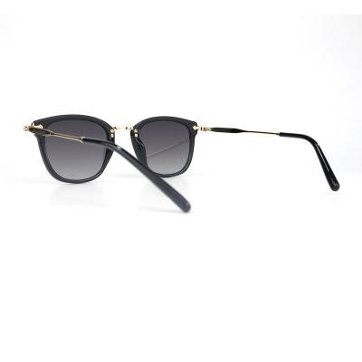 H10317(4) Unisex Spring Hinge clear/transparent Hybrid Full Rim Square Modern Sunglasses Eyewear