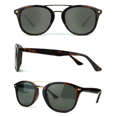 H10268 Unisex Lightweight tortoise Hybrid Full Rim Fashion Vintage Sunglasses Eyewear