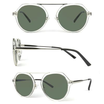 H10300 Unisex Premium Quality transparent Hybrid Full Rim Fashion Modern Sunglasses Eyewear