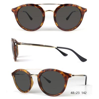 H10311 Unisex Lightweight tortoise Hybrid Full Rim Round Vintage Sunglasses Eyewear