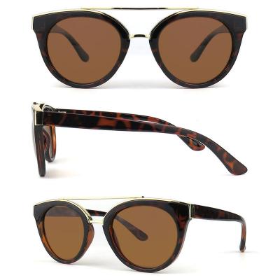 H10278-1 Women's Spring Hinge tortoiseshell Hybrid Full Rim Cat Eye Vintage Sunglasses Eyewear
