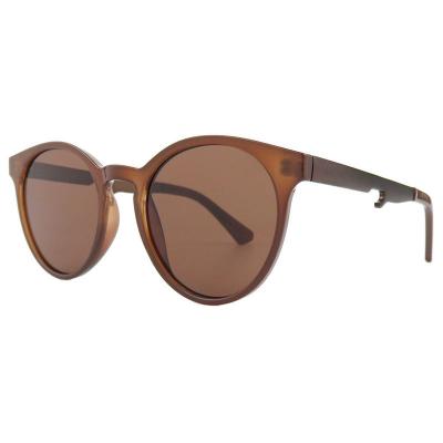 H10361(3) Unisex Hand Polished black Hybrid Full Rim Round Modern Sunglasses Eyewear