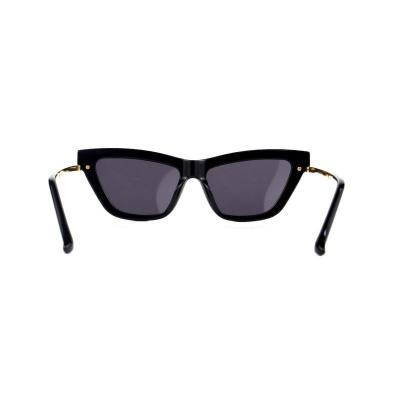 H10357(1) Women's Spring Hinge black Hybrid Full Rim Cat Eye Modern Sunglasses Eyewear