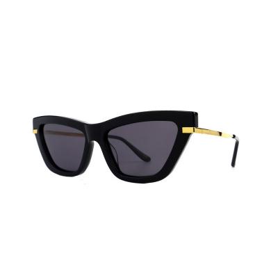 H10357(1) Women's Spring Hinge black Hybrid Full Rim Cat Eye Modern Sunglasses Eyewear