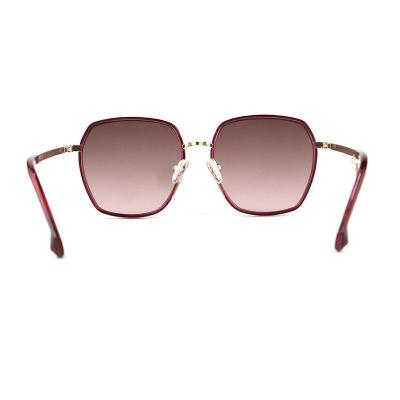 H10323(3) Women's Premium Quality black with gold accents Hybrid Full Rim Geometric Modern Sunglasses Eyewear