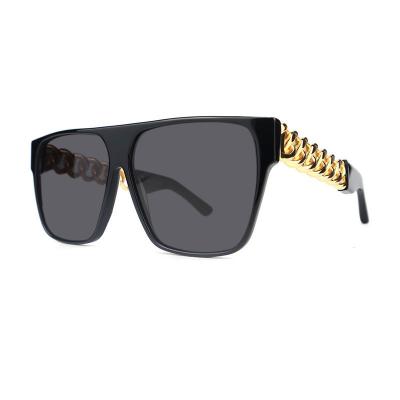 H10328(1) Unisex Hand Polished black Hybrid Full Rim Square Modern Sunglasses Eyewear