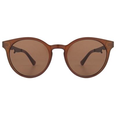 H10361(3) Unisex Hand Polished black Hybrid Full Rim Round Modern Sunglasses Eyewear