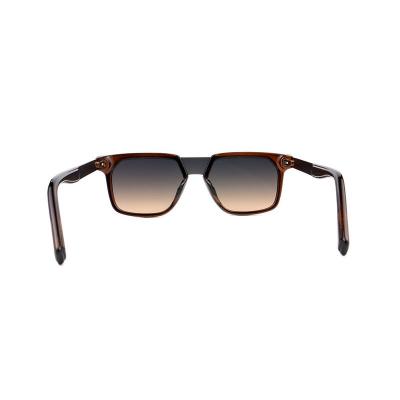 H10366(1) Unisex Spring Hinge tortoise/amber with black accents Hybrid Full Rim Geometric Modern Sunglasses Eyewear