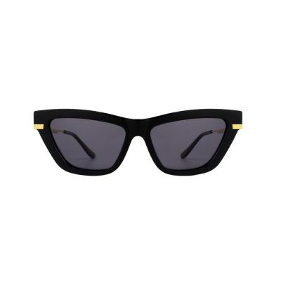 H10357(1) Women's Spring Hinge black Hybrid Full Rim Cat Eye Modern Sunglasses Eyewear