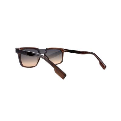 H10366(1) Unisex Spring Hinge tortoise/amber with black accents Hybrid Full Rim Geometric Modern Sunglasses Eyewear