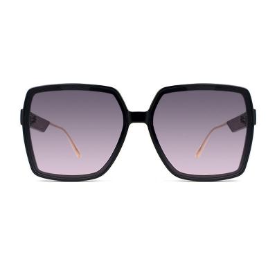 H10325(2) Women's Polarized black Hybrid Full Rim Butterfly Luxury Sunglasses Eyewear