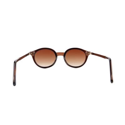 H10364(1) Unisex Scratch Resistant tortoiseshell brown/amber Hybrid Full Rim Round Vintage Sunglasses Eyewear