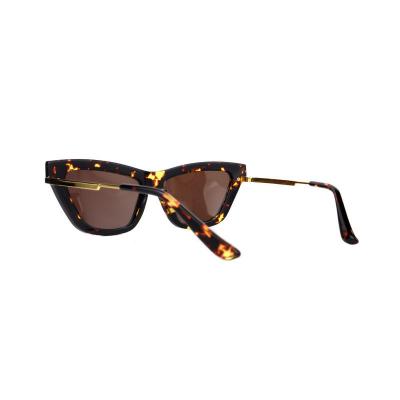 H10357(2) Women's UV400 Protection black Hybrid Full Rim Cat Eye Modern Sunglasses Eyewear