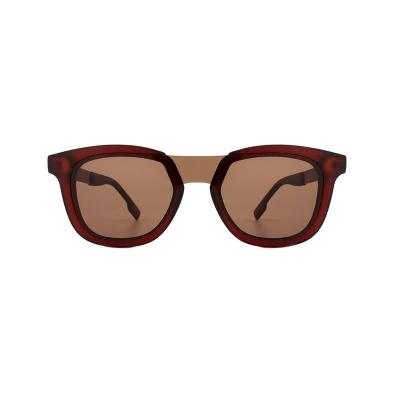 H10362(1) Unisex Lightweight burgundy/wine red tortoiseshell Hybrid Full Rim Wayfarer Vintage Sunglasses Eyewear