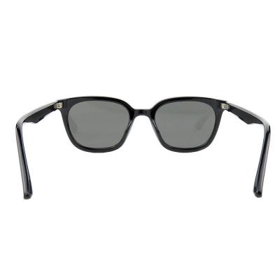 H10385(2) Unisex Lightweight black Hybrid Full Rim Square Modern Sunglasses Eyewear