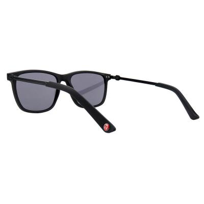 H10380(1) Unisex Durable matte black Hybrid Full Rim Wayfarer Modern Sunglasses Eyewear