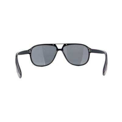 H10371(1) Unisex Polarized black Hybrid Full Rim Aviator Modern Sunglasses Eyewear