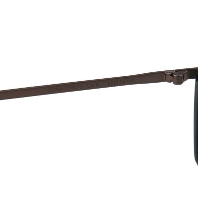 H10384(3) Unisex Hand Polished gold Hybrid Full Rim Aviator Modern Sunglasses Eyewear