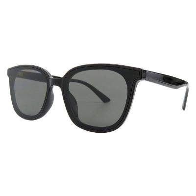 H10385(2) Unisex Lightweight black Hybrid Full Rim Square Modern Sunglasses Eyewear