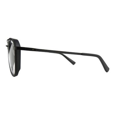 H10384(4) Unisex Scratch Resistant gold Hybrid Full Rim Aviator Modern Sunglasses Eyewear