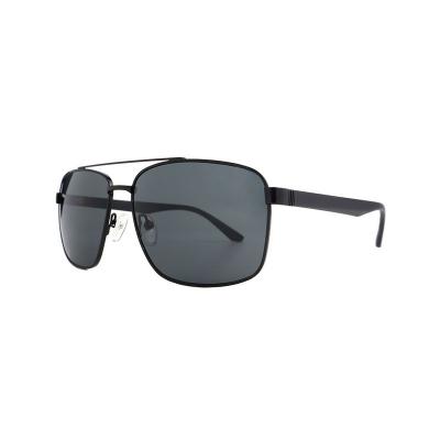 H10367(1) Men's Spring Hinge black Hybrid Full Rim Aviator Modern Sunglasses Eyewear