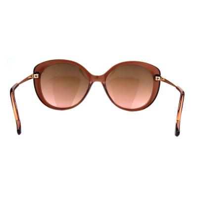 H10375(2) Women's Hand Polished dark brown/chocolate Hybrid Full Rim Butterfly Luxury Sunglasses Eyewear
