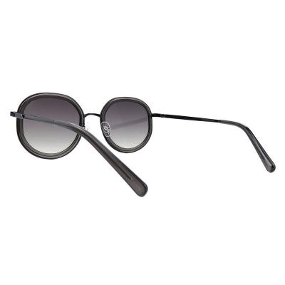 H10387(3) Women's Spring Hinge rose gold with brown Hybrid Full Rim Round Luxury Sunglasses Eyewear
