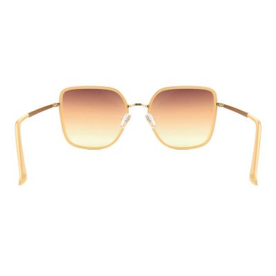 H10390(2) Women's Scratch Resistant black with gold accents Hybrid Full Rim Square Luxury Sunglasses Eyewear