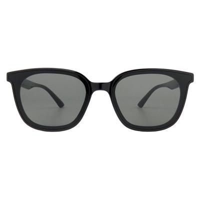 H10385(2) Unisex Lightweight black Hybrid Full Rim Square Modern Sunglasses Eyewear