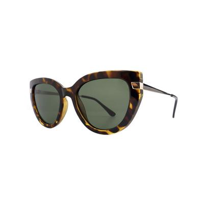 H10373(2) Women's Scratch Resistant pink to yellow gradient (ombre) Hybrid Full Rim Cat Eye Modern Sunglasses Eyewear