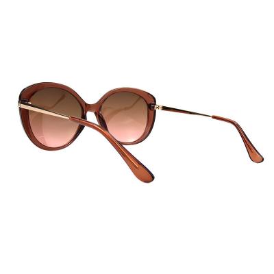 H10375(2) Women's Hand Polished dark brown/chocolate Hybrid Full Rim Butterfly Luxury Sunglasses Eyewear