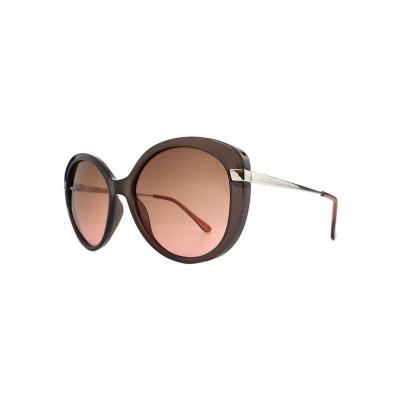 H10375(1) Women's Spring Hinge dark brown/chocolate Hybrid Full Rim Butterfly Luxury Sunglasses Eyewear