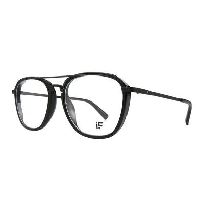 H10384(2) Unisex Lightweight gold Hybrid Full Rim Aviator Modern Sunglasses Eyewear