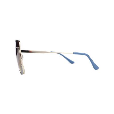 H10368(1) Women's Durable silver Hybrid Full Rim Square Modern Sunglasses Eyewear
