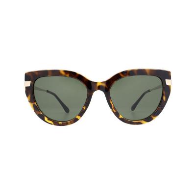 H10373(2) Women's Scratch Resistant pink to yellow gradient (ombre) Hybrid Full Rim Cat Eye Modern Sunglasses Eyewear