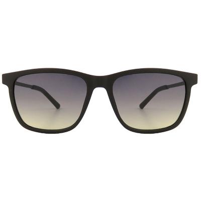 H10380(3) Unisex UV400 Protection matte black Hybrid Full Rim Wayfarer Modern Sunglasses Eyewear