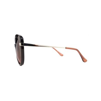 H10375(1) Women's Spring Hinge dark brown/chocolate Hybrid Full Rim Butterfly Luxury Sunglasses Eyewear