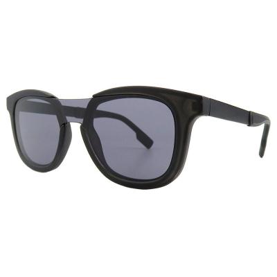 H10381(3) Unisex UV400 Protection dark olive green Hybrid Full Rim Wayfarer Modern Sunglasses Eyewear