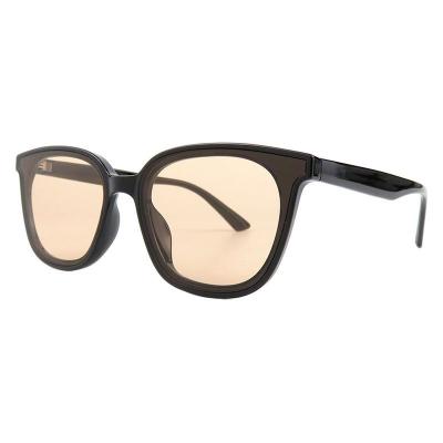 H10385(1) Unisex Spring Hinge black Hybrid Full Rim Square Modern Sunglasses Eyewear