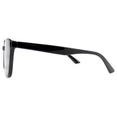 H10385(2) Unisex Lightweight black Hybrid Full Rim Square Modern Sunglasses Eyewear