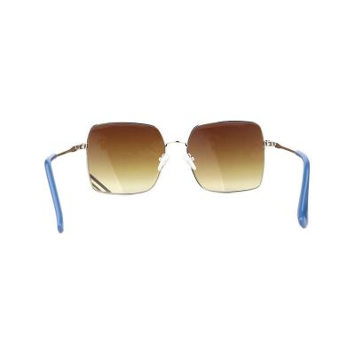H10368(1) Women's Durable silver Hybrid Full Rim Square Modern Sunglasses Eyewear