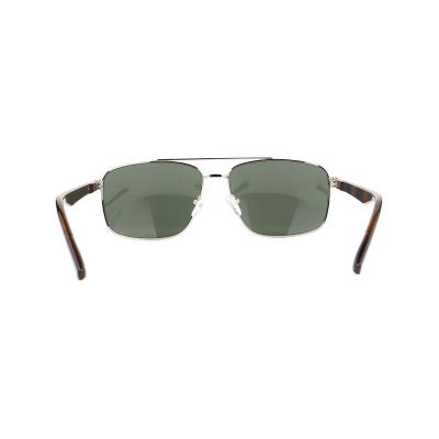 H10370(1) Men's Lightweight silver Hybrid Full Rim Aviator Modern Sunglasses Eyewear