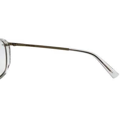 H10384(1) Unisex Polarized gold Hybrid Full Rim Aviator Modern Sunglasses Eyewear