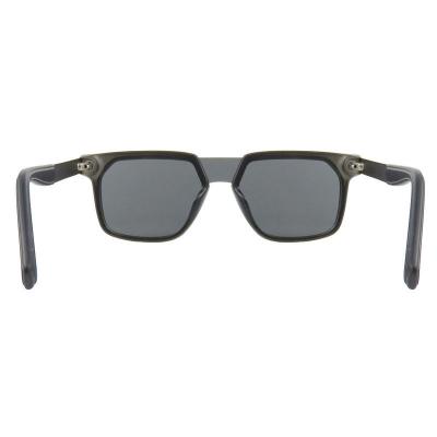 H10382(3) Unisex Hand Polished tortoiseshell brown Hybrid Full Rim Square Luxury Sunglasses Eyewear
